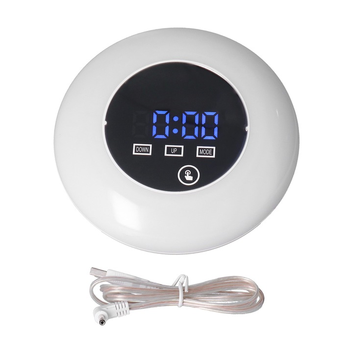 Jormftte asztali óra, digitális LED, hőmérővel, 7 színben, 14.5cm