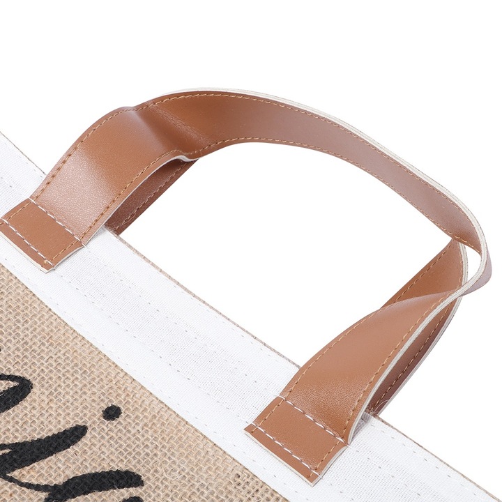 Jormftte pamut és vászon válltáska, nagy kapacitású, 38,5x17,5x32cm, téglavörös színű