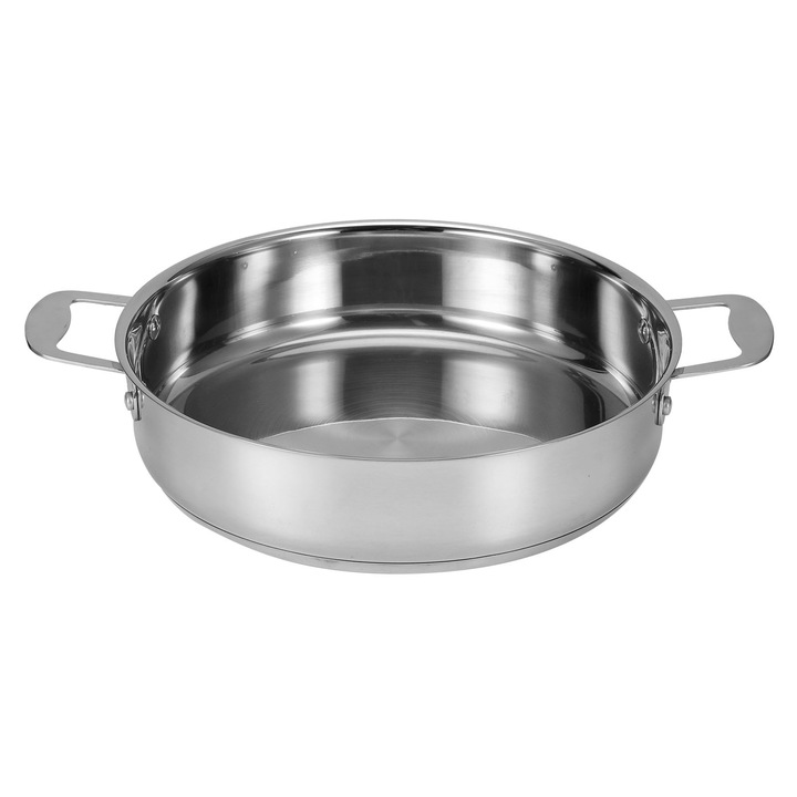 Nyeles serpenyő, Jormftte, Rozsdamentes acél, 28 cm, Ezüst