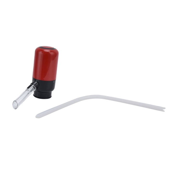 Jormftte elektromos borlevegőztető, piros, 51.8x105x121mm, azonnali dekantáló funkcióval