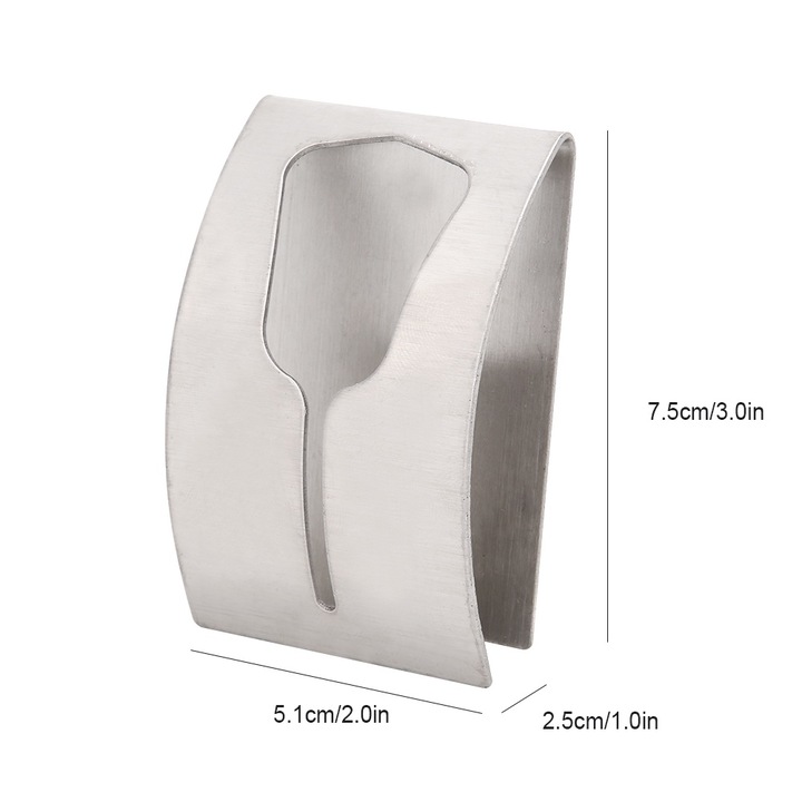 Jormftte fürdőszobai akasztók ruhákhoz, 2 db-os szett, rozsdamentes acél, öntapadós, 7.5x5.1x2.5cm