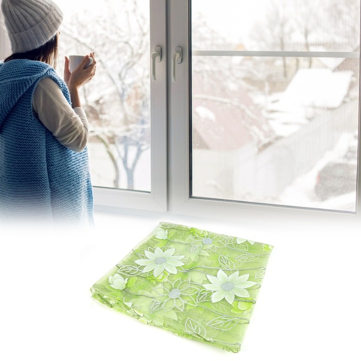 100x200CM virágmintás voile ablakfüggöny panel hálószobába, nappaliba