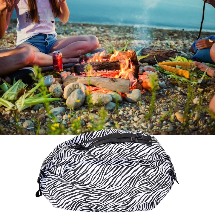 Bevásárlótáska, Jormftte, Oxford anyag, nagy kapacitású, sötét mahagóni színű, mérete 40x40cm