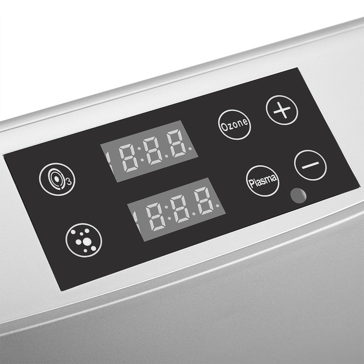 Jormftte légtisztító, ezüst, 36x26x9.3cm, plazma és ózon funkció, baktérium és vírus sterilizálás