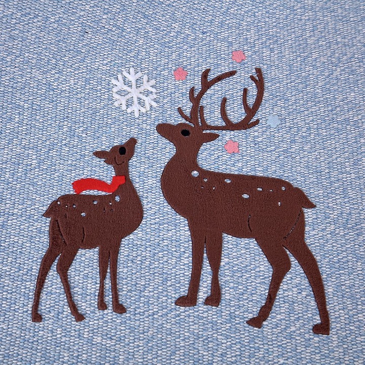 Modern pamut kanapéhuzat Védőszőnyeg Rajzfilm minta otthonra Kék (90*160cm)