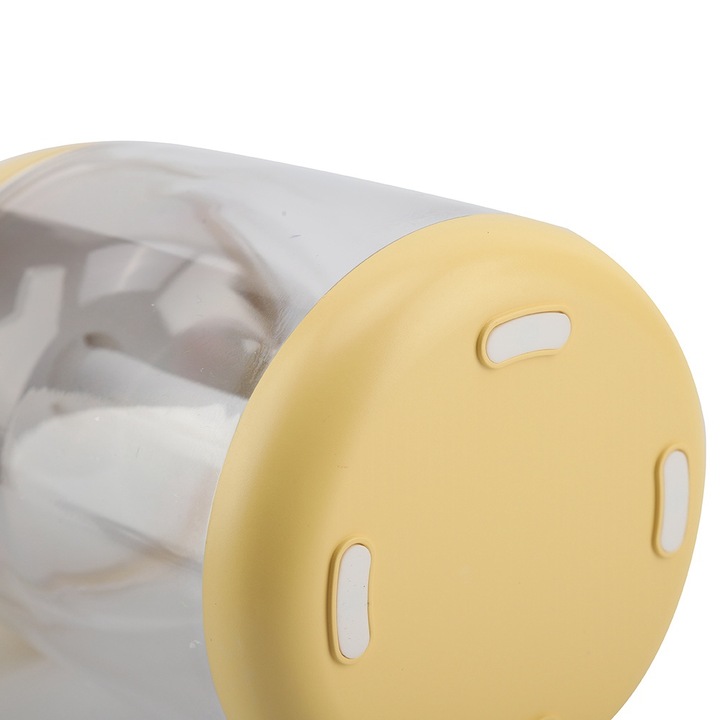 Jormftte USB hordozható párásító éjszakai fénnyel, mikro tájképi dizájn, sárga, 10x10x15cm