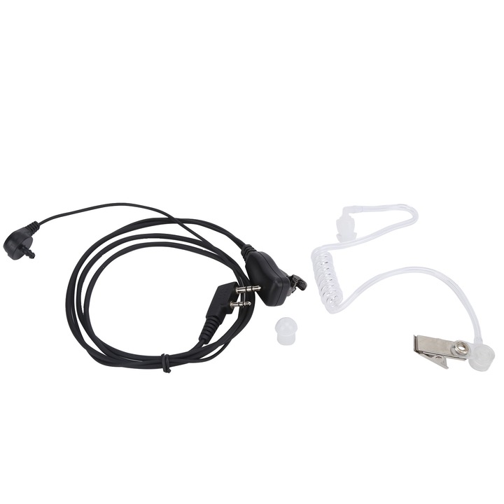 Слушалки Mmgoqqt Walkie Talkie, PTT дизайн, Гъвкав кабел, за Baofeng UV5R