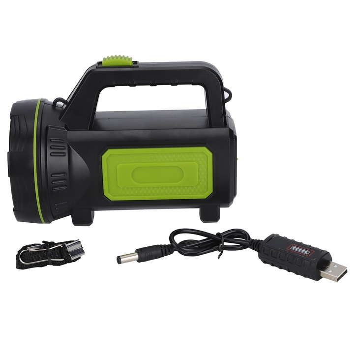 Преносимо фенерче, longziming, ABS / Алуминиева сплав, 800 lm, IP55, 3600 mAh, Многоцветен