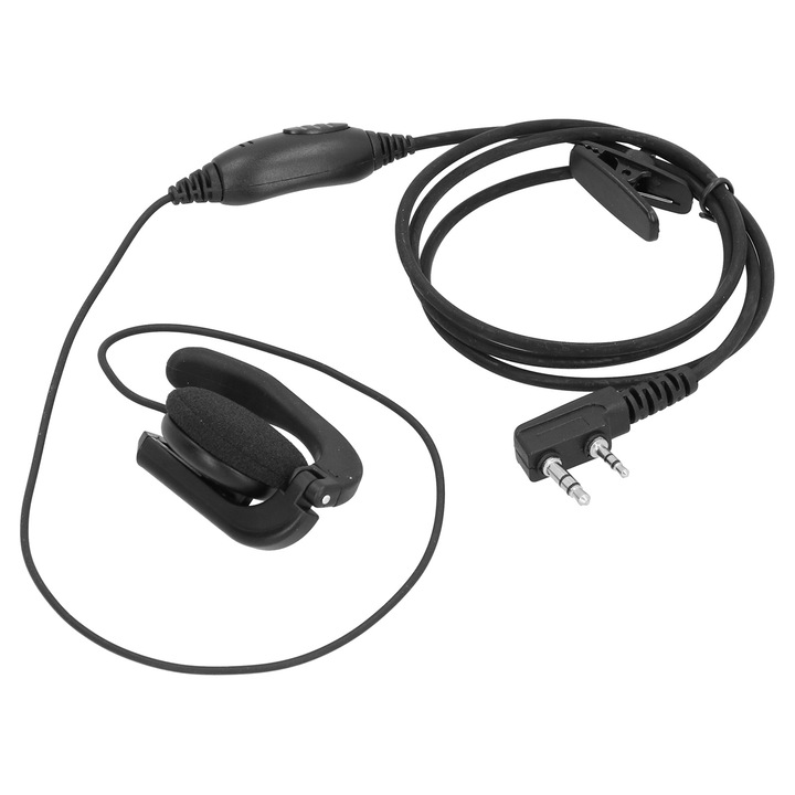 Уоки Токи аксесоар K-Head Headset за Kenwood TK-208 TK-220 TK-240, гъвкав кабел, удобни, черен цвят