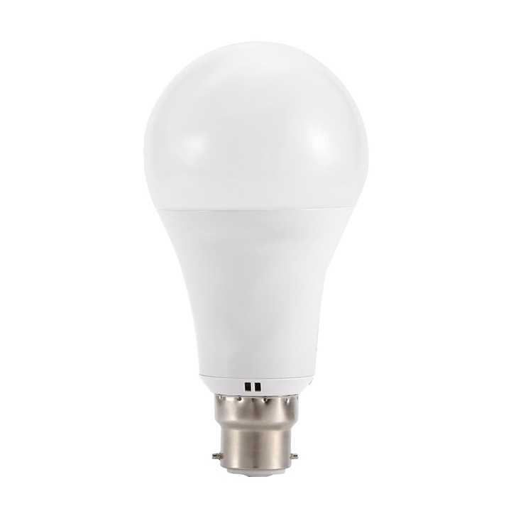 Jormftte 18 W-os RGBW okos LED izzó, WiFi vezérlés, 16 millió szín, standard B22-es foglalat