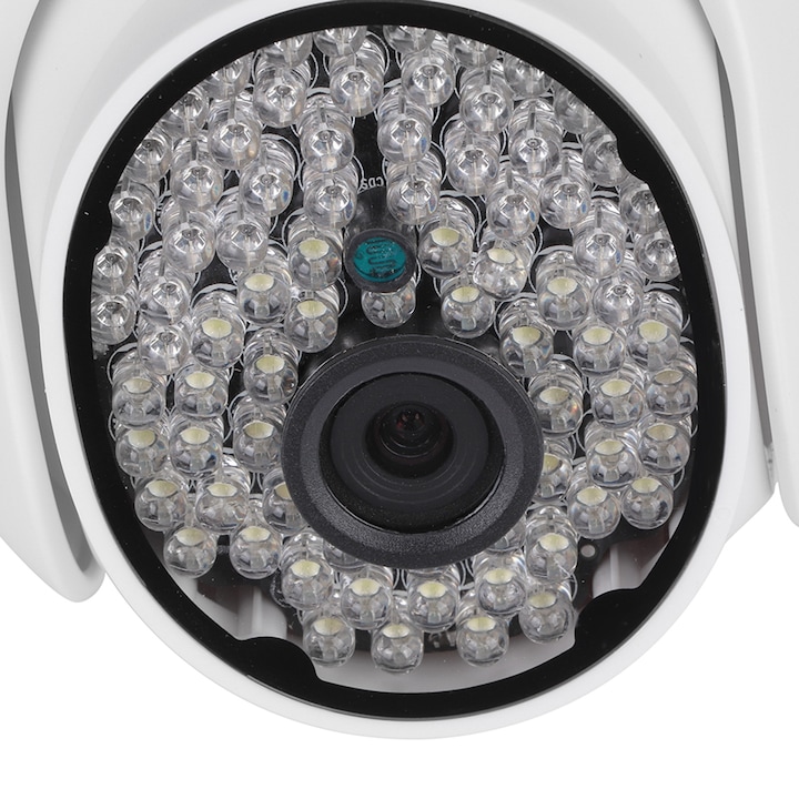 Camera de supraveghere Jormftte WIFI cu 8 LED, viziune de noapte, IP66, negru și alb