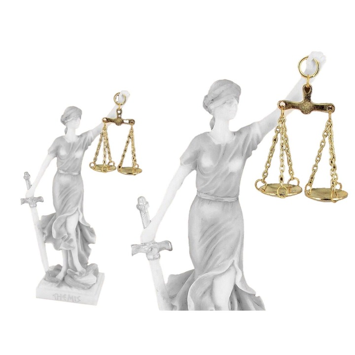 Statueta Temida, Luka, alb, 22cm