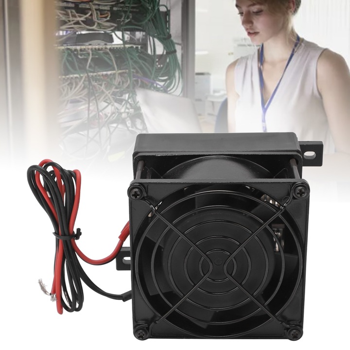 PTC Въздушен Нагревател с Постоянна Температура, Мини Вентилаторен Нагревателен Елемент, Изолиран за Автомобил, Камион, Уред 100W AC DC 220V