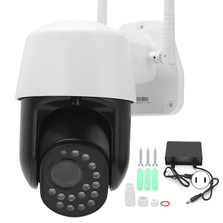 Camera de supraveghere Jormftte, IP, 1080P, 2.0MP, viziune nocturna, detectie miscare, alb