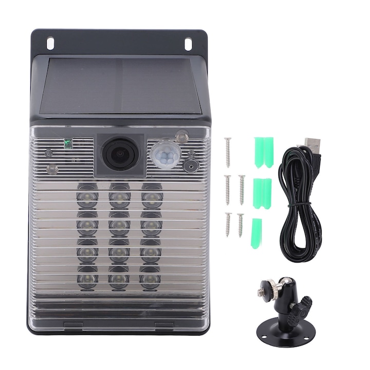 Camera IP de securitate Jormftte 3MP, detectare mișcare, viziune de noapte, interfon, 100-240V