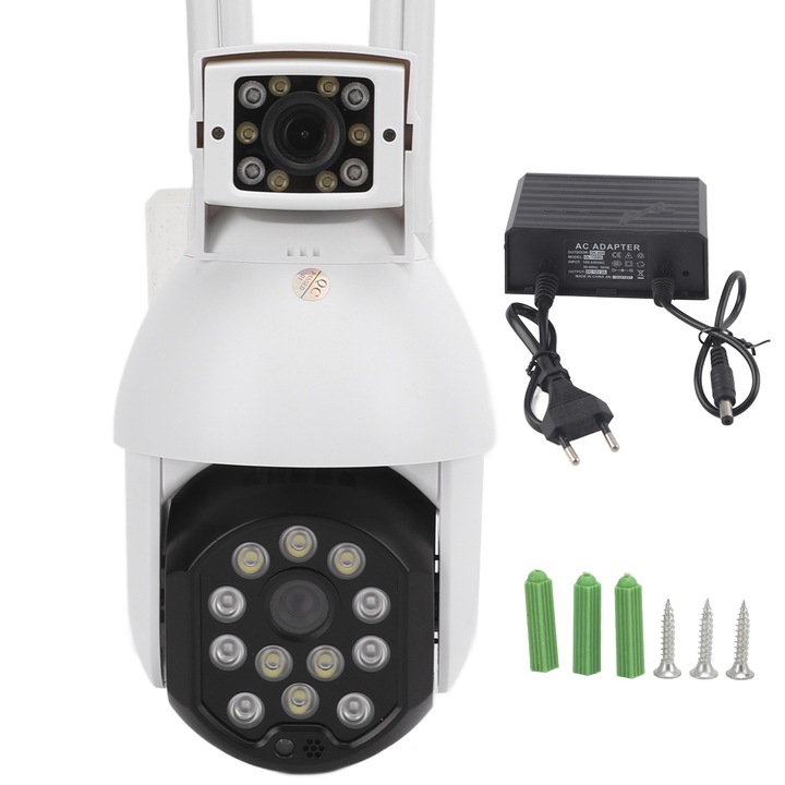 Camera IP Jormftte, WiFi, 720P, detectie miscare, viziune nocturna infrarosu, audio bidirectional