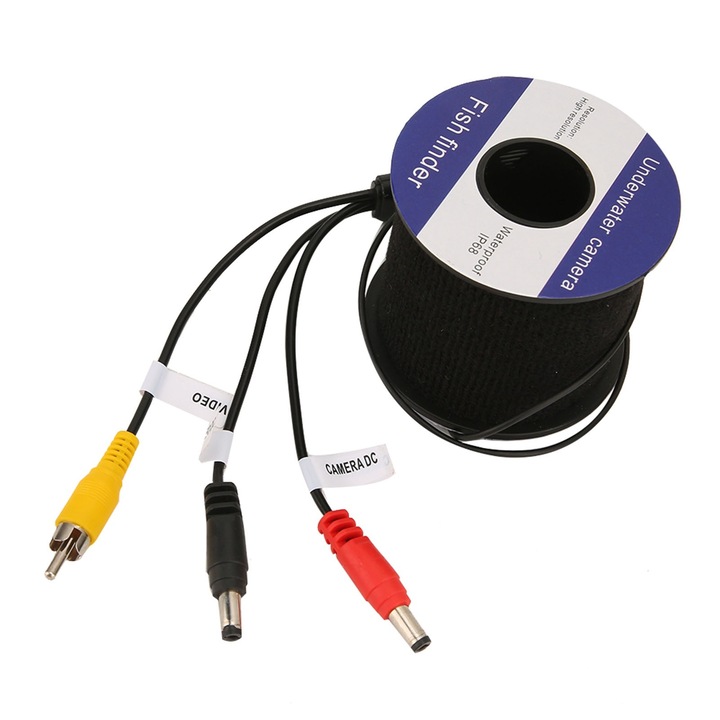 Cameră subacvatică pentru pescuit Jormftte, 7 inch, 1080P, WiFi, impermeabilă IP68, unghi de vizualizare 145°, accesorii incluse