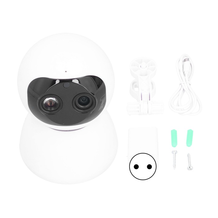 Camera dom WIFI P2P de 2,5 inchi 23LED PTZ 1080P IP65 Securitate 110-240V pentru ONVIF (priza UE)