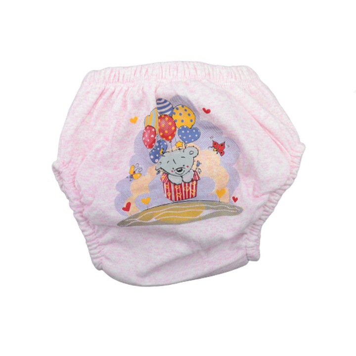 Chiloti de trecere la olita pentru copii Mini Junior POS-3, Roz 3-4 ani