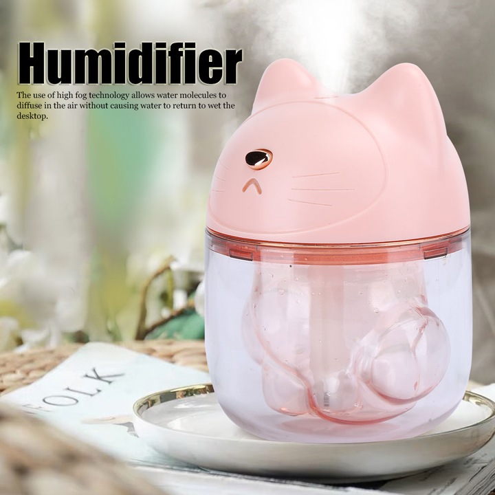 Párásító, longziming, 120ml űrtartalom, rózsaszín, 8,5x8,5x12,5cm