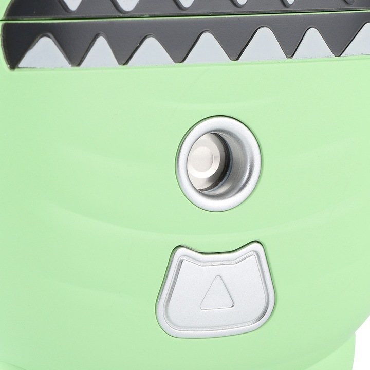 Mini hordozható párásító, longziming, állat alakú, 45 ml-es tartálykapacitás, zöld színű, méretek 9x3x10,7 cm