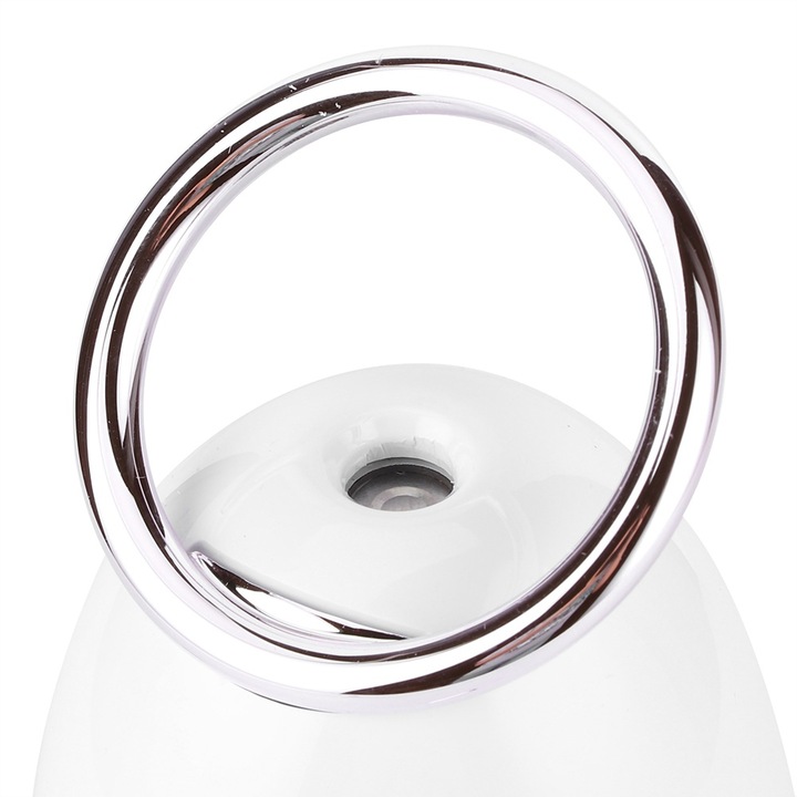 Mini hordozható párásító színes éjszakai fénnyel, rózsaszín, 230ml, 9.5x7.2x6.5cm