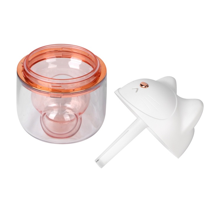 Rajzfilm párásító otthoni autóhoz USB légpárásító aroma diffúzor fehér