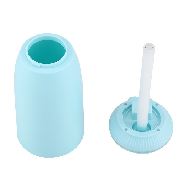 Longziming Mini hordozható párásító, 350 ml, 2 permetezési mód, fehér, 6,6 x 15 cm