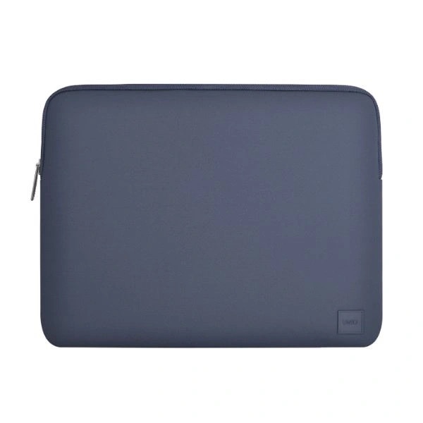 Geanta pentru laptop UNIQ Cyprus, neopren, impermeabila, albastru inchis, 14"