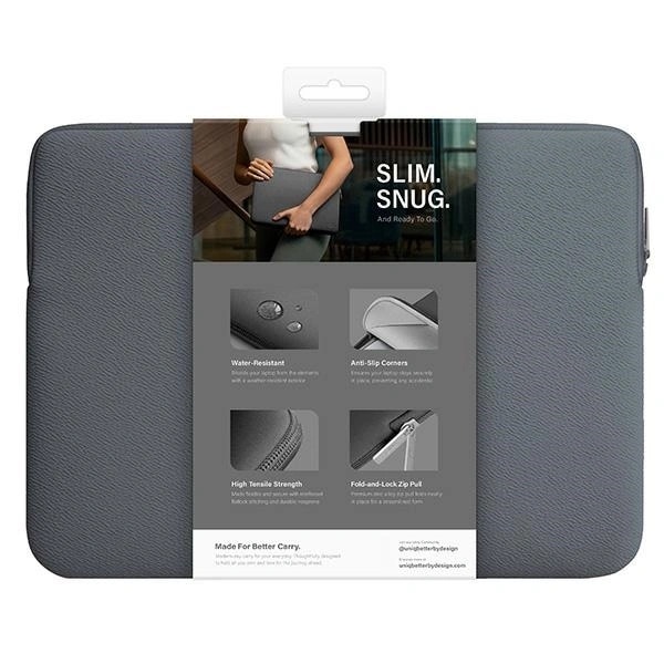 Husa pentru laptop UNIQ Cyprus, neopren, albastru inchis, 16"