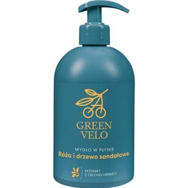 Green Velo hidratáló kézi szappan, rózsa/szantálfa, 500 ml, vegán
