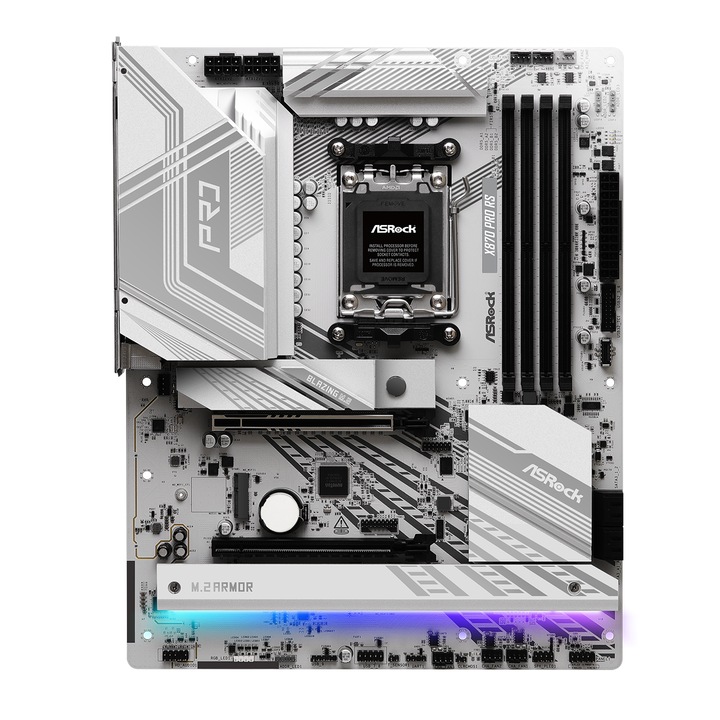 Дънна платка ASROCK X870 PRO RS, Socket AM5, PCIe 5.0