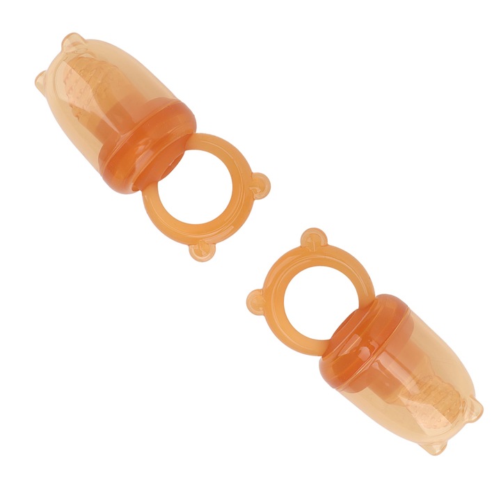 Jormftte 2 darabos cumisüveg gyümölcsöknek, szilikon, szivárgásmentes, könnyen tisztítható