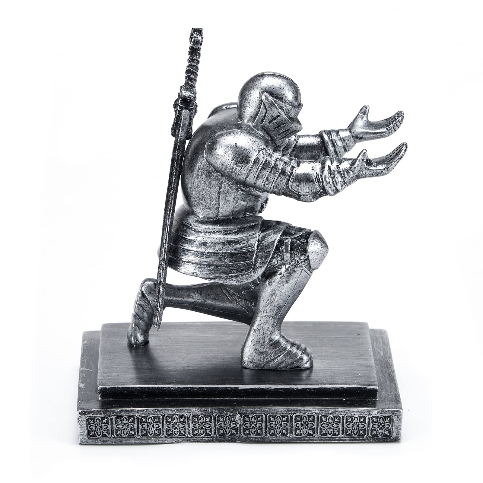 Suport pentru pixuri cavaler magnetic, decoratiune birou, cadou