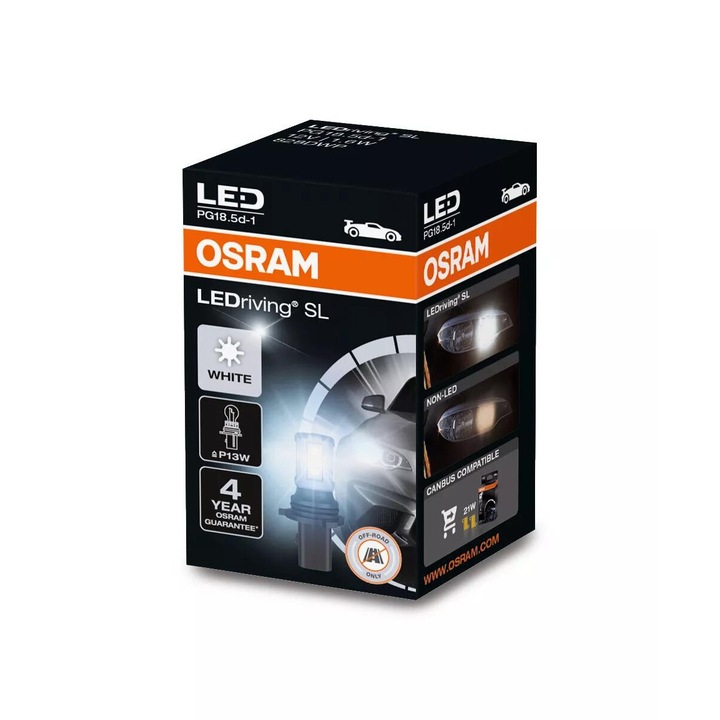 Bec Osram LEDriving SL P13W 12V - PG18.5d-1 - (Off-Road) 828DWP1BL