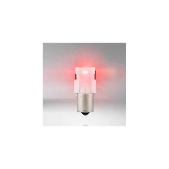Izzó Osram LEDriving SL P21W Red 12V - 1.8W - BA15s - Szett 2 db (Off-Road) 7506DRP2BL