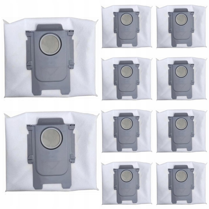 Set de saci pentru aspirator, Roborock S7 Maxv Ultra Q7, Q7+, S8+, S8 Pro Ultra, Material: Combinatie De Fibra Sintetica Si Material Meltblown, Calitate Superioara, Capacitate Mare, Materiale De Inalta Calitate, 10 Bucati