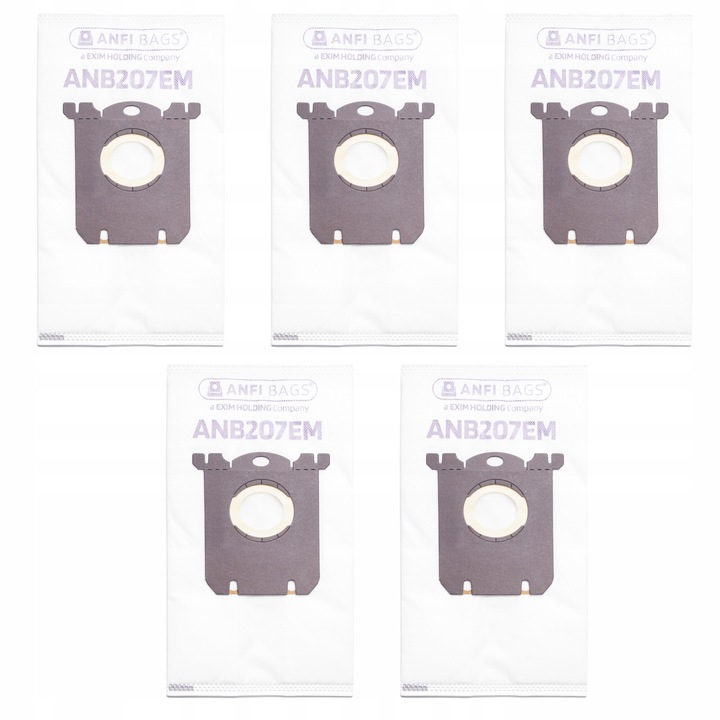 Комплект 5x торбички за прахосмукачки ELECTROLUX PHILIPS E201SM E201B E201S FC8021 S-BAG