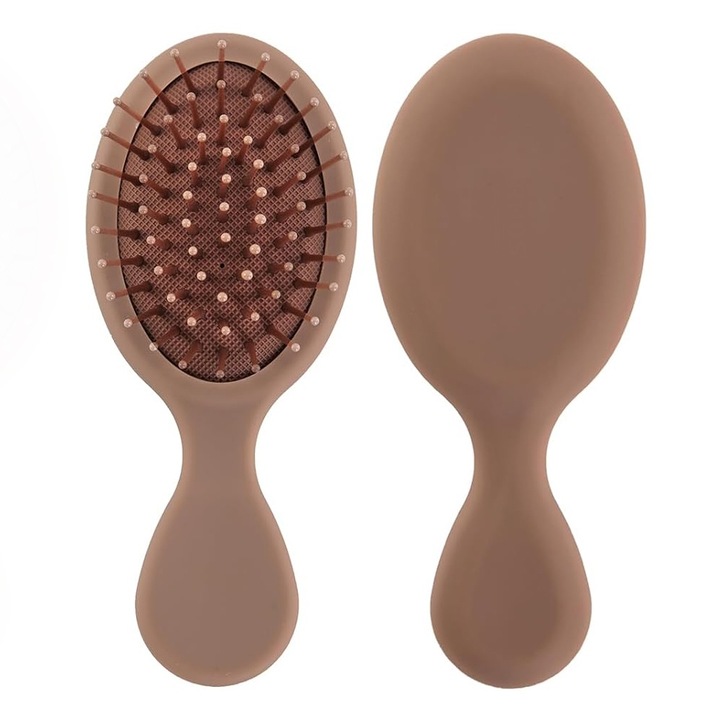 Mini perie de par Galinpo, pentru femei, barbati si copii pentru toate tipurile de par(Maro)