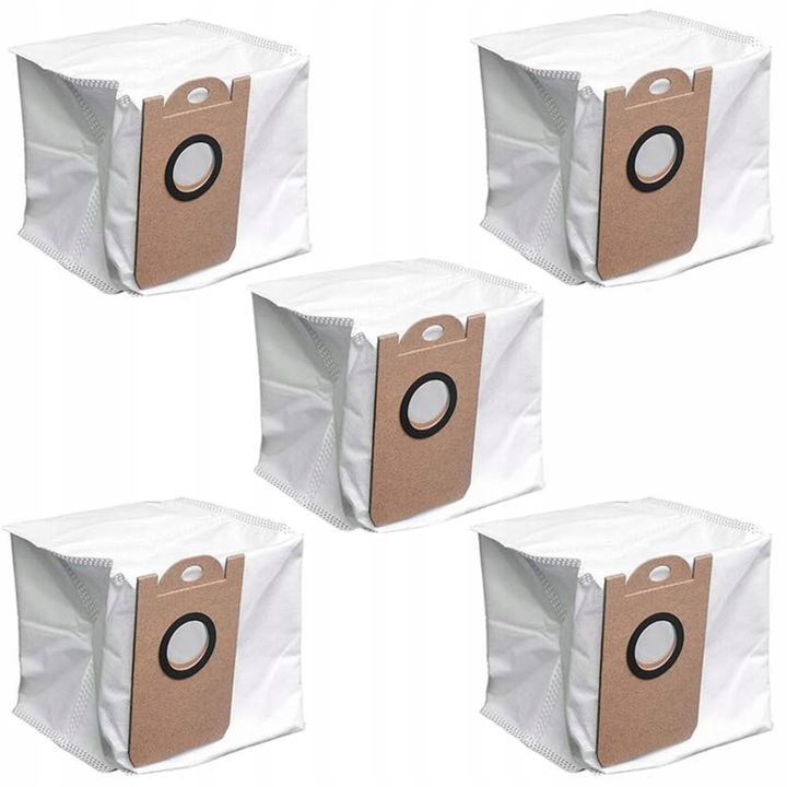 Set de saci pentru aspirator, Xia, Viomi Aspirator S9 | Proscenic M7 M8 Pro, Fabricat Din Microfibra, Calitate Superioara, Inchidere Automata, Materiale De Inalta Calitate, 5 Bucati