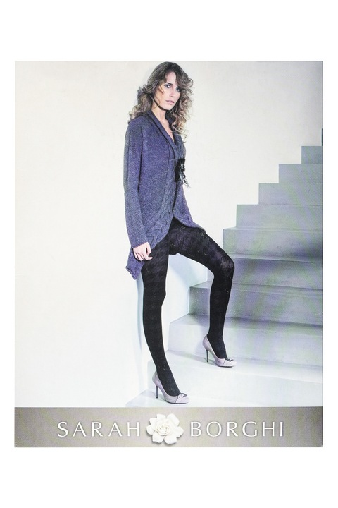 Dres din microfibra 3D, model grafic, Sarah Borghi Loryan 60 DEN, Maro