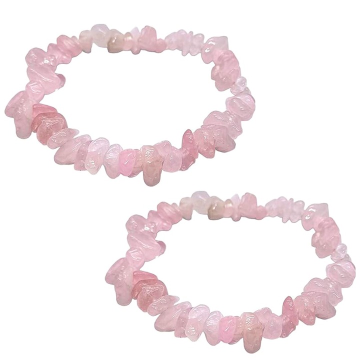 Bratara din piatra naturala, ametist, ajustabila, 17x25cm, unisex, multicolor