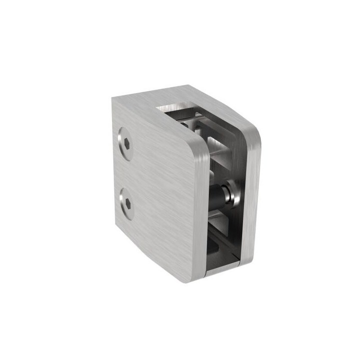 Suport sticla Model 24 Conector Plat 65X55 Aisi 316 Satinat Pentru sticla 12-17, 52