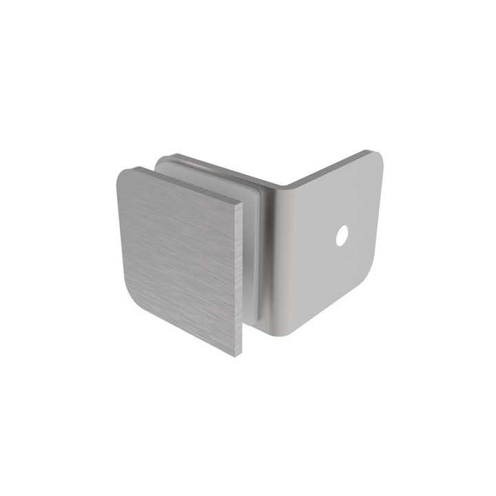 Suport sticla Coltar Perete - Sticla 90 Grade Pentru sticla 8-10 Aisi 304 Satinat