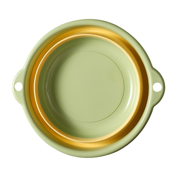 Сгъваем бебешки умивалник, пластмасов, зелен