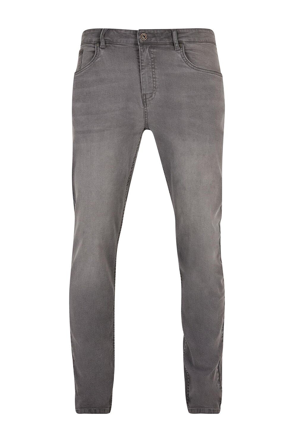 Urban Classics, Blugi cu aspect usor decolorat, Gri inchis, 30