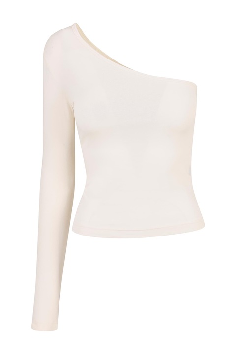 Urban Classics, Bluza cu decolteu pe un umar, Alb