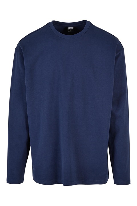 Urban Classics, Bluza cu decolteu la baza gatului si maneci cazute, Albastru inchis