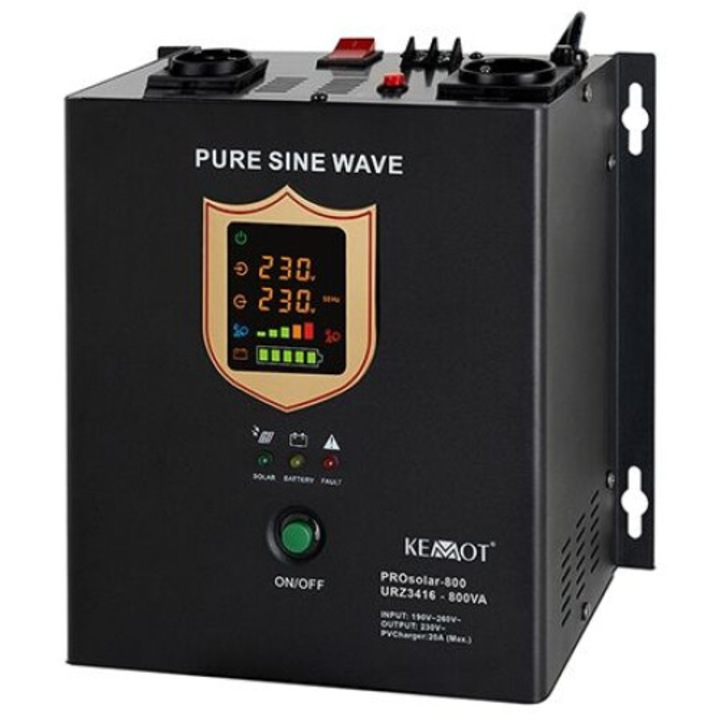Invertor solar hibrid 12V 500W Kemot PROsolar 800 - URZ3416