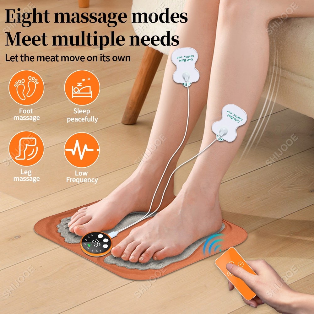 Aparat masaj picioare EMS，SHIJOOE®，Ecran LCD，8 moduri，29